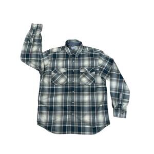 Carhartt Women’s Sz Large Pearl Snap Button Down Long Sleeve Shirt Plaid Relaxed